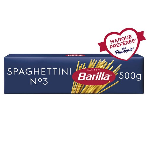 Barilla Pâtes spaghettini n°3 500g