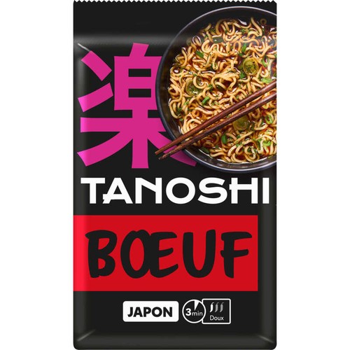 Tien Shan Nouilles De Blé Instantanées Asiatiques Saveur Bœuf 85g