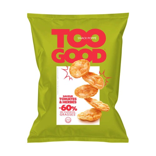 TooGood Snacks poppé Tomate et Herbes 85g