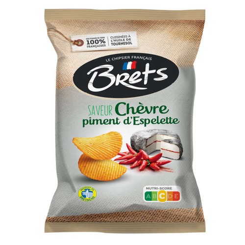 Bret's Chips Saveur Chèvre et Piment d’Espelette 125g