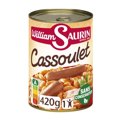 William Saurin Le cassoulet mitonné 420g