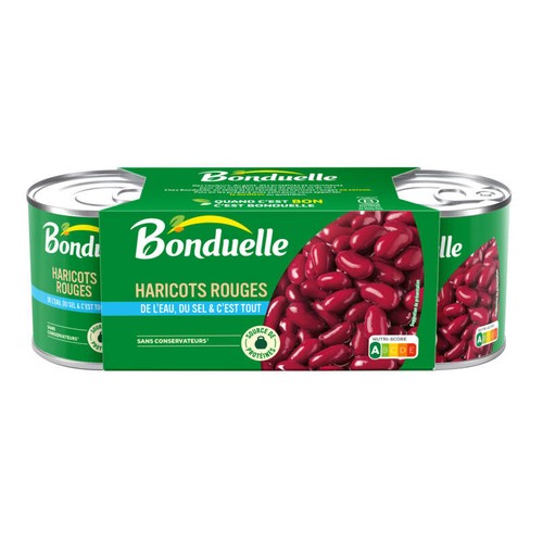 Bonduelle Haricots Rouges Jus Nature 3x125g