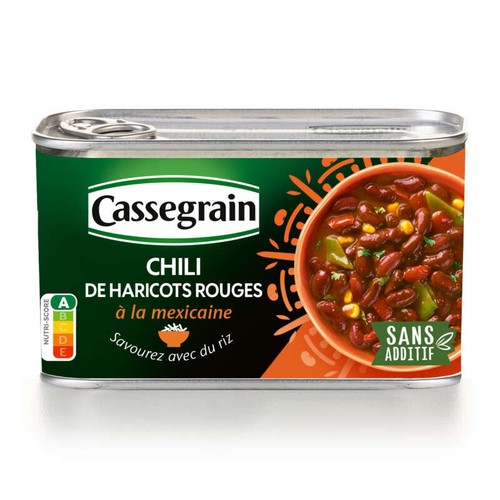 Cassegrain Chili de haricots rouges à la mexicaine 430g