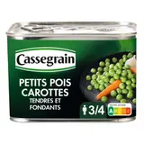 Cassegrain Petits Pois & Carottes Sélection Tendres & Fondants 465g