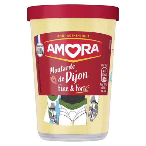 Amora Moutarde Forte En Verre 185g