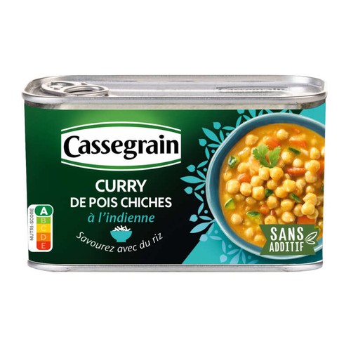 Cassegrain Curry de pois chiches a l'indienne 430g