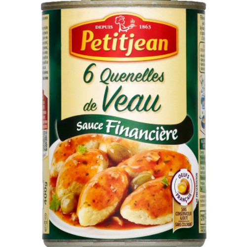 Petitjean Quenelles De Veau Sauce Financière 400g