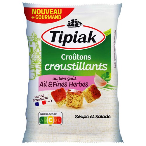 Tipiak Croûtons à l'ail et aux fines herbes 100g