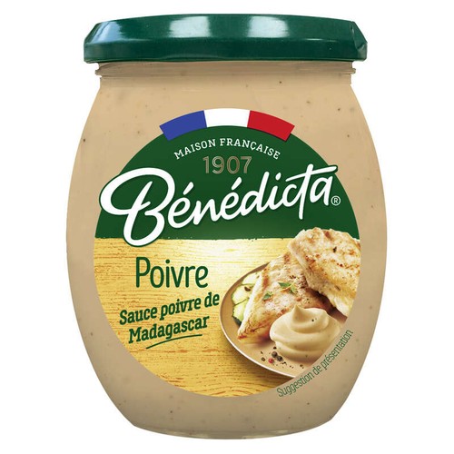 Bénédicta Sauce Au Poivre De Madagascar Bocal 260g