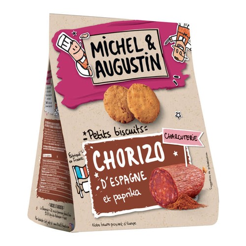 Michel & Augustin Petits Biscuits Chorizo 90g