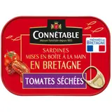 Connétable Sardines aux Tomates Séchées &  à L'Huile d'Olive Vierge Extra 115g