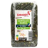 Sabarot Lentilles Vertes en Paquet de 500g