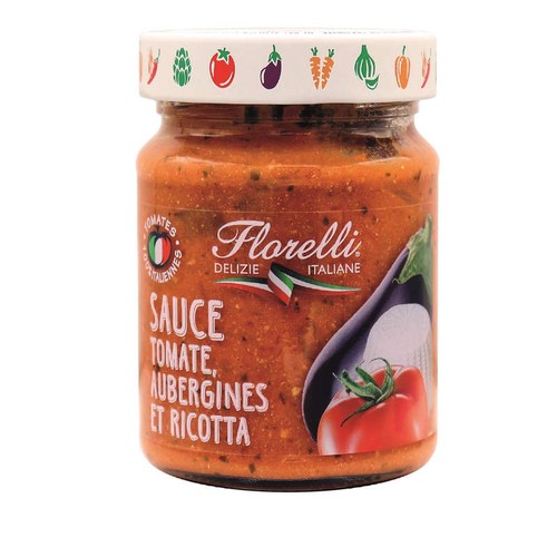 Florelli Sauce Tomate Aux Aubergines Et Ricotta 250g