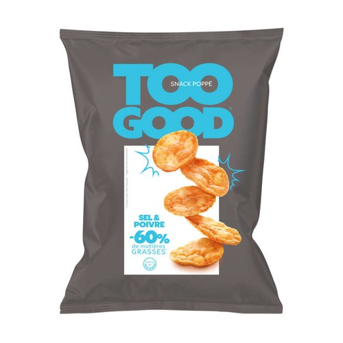 TooGood Snack poppé Sel et Poivre 85g