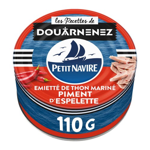 Petit Navire Thon Le Mariné Au Piment d'Espelette 110g
