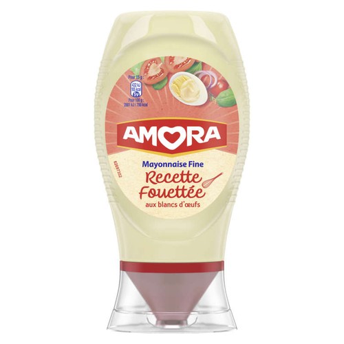 Amora Mayonnaise Fine Recette Fouettée Aux Blancs D'Oeufs 230g