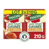 Panzani Sauce Tomate Cuisinée Ail & Oignons Brique 2x210g
