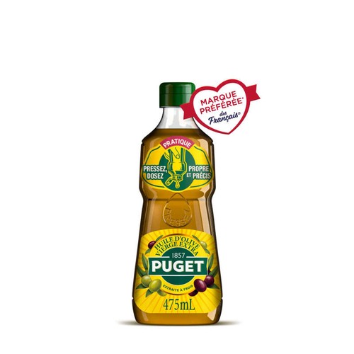 Puget Huile D'Olive Vierge Extra Pratique Pressez/Dosez 47,5cl
