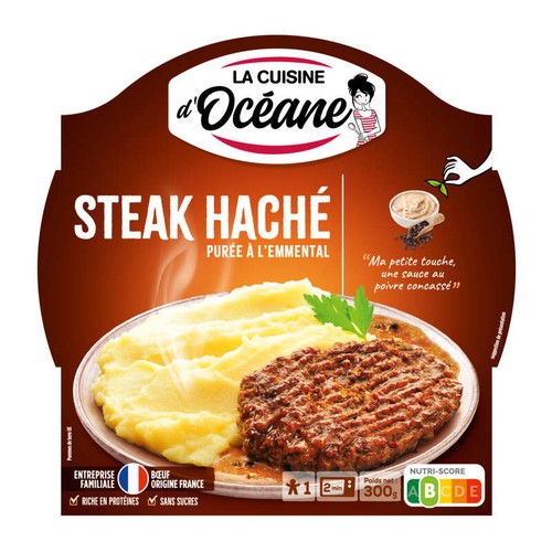 La Cuisine D'Océane Steak Haché & Purée à L'Emmental 300g