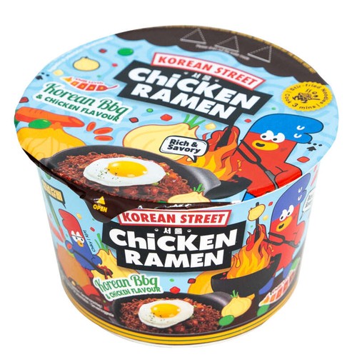 Korean Street BBQ & Chicken Ramen Flavour 104g