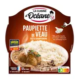 La Cuisine D'Océane paupiette de veau aux champignons et riz 300g