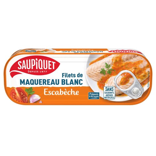 Saupiquet Filets de Maquereau Blanc Escabèche 169g