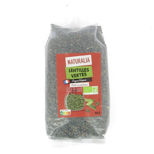 Naturalia Lentilles Vertes Origine France 500g