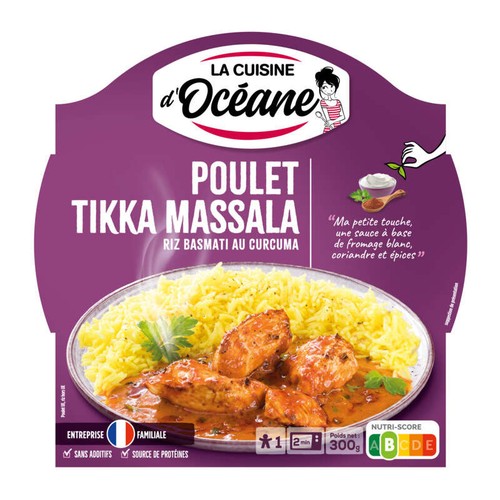 La Cuisine d'Océane Poulet Tikka & Riz Basmati 300g