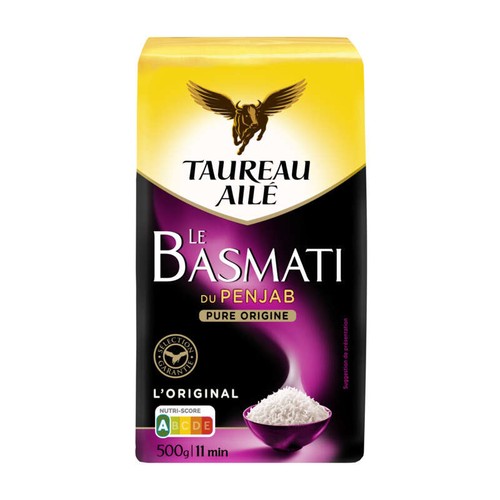 Taureau Ailé le Basmati du Penjab pure Origine 500g