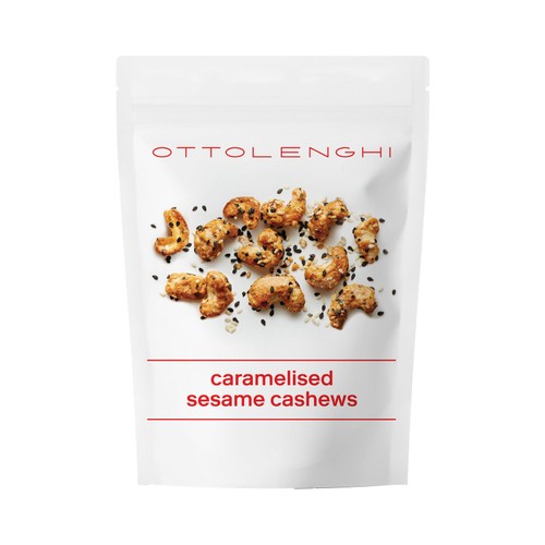 Ottolenghi Noix de cajou caramélisées au sésame 110g