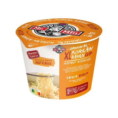 Mr. Min Nouilles instantanées goût boeuf cuisine Coréenne 110g