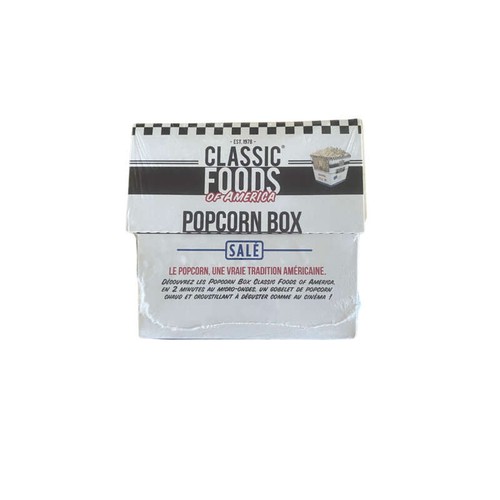Classic Foods of America Popcorn box salé 90g