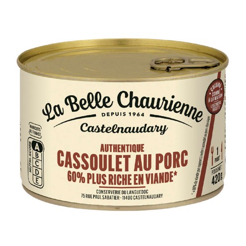 La Belle Chaurienne Cassoulet riche en viande 420g