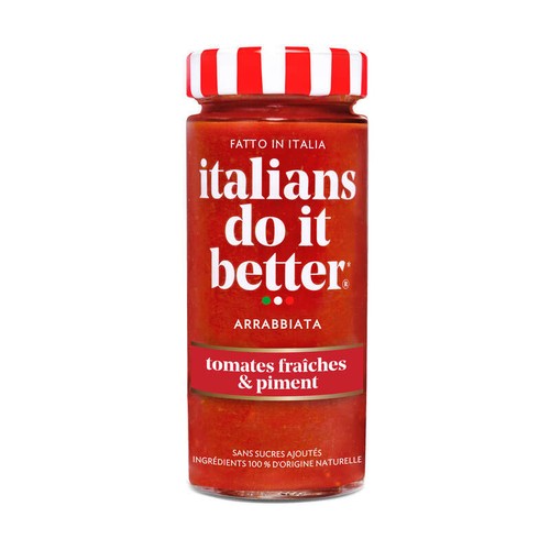 Italians Do It Better Sauce Arriabiata Tomates Fraîches & Piment 290g