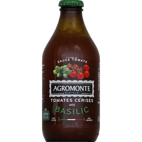 Agromonte Sauce de tomates cerises ciliegino et basilic 330g