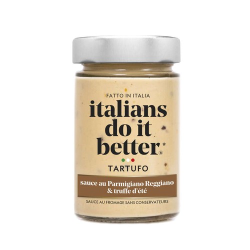 Italians do it better Sauce crème Tartufo, Parmigiano Reggiano AOP et truffe 180g