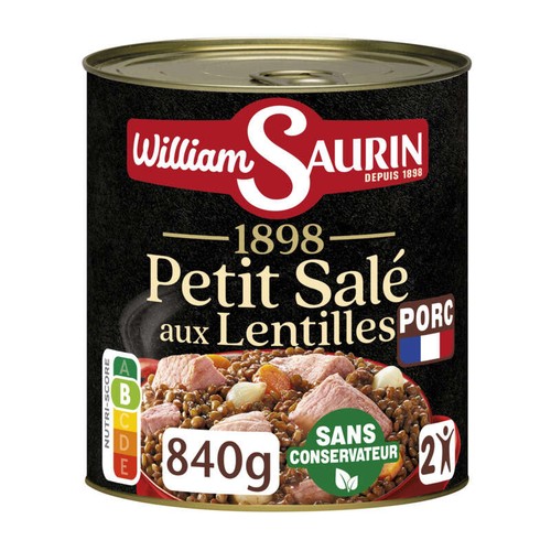 William Saurin Petit salé aux Lentilles 1898 840g