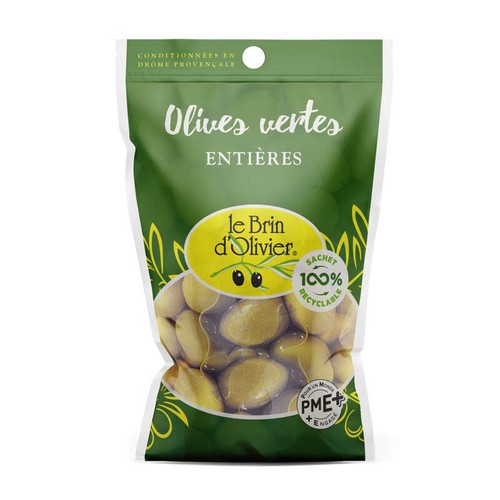 Le Brin d'Olivier Olives vertes entière 120g
