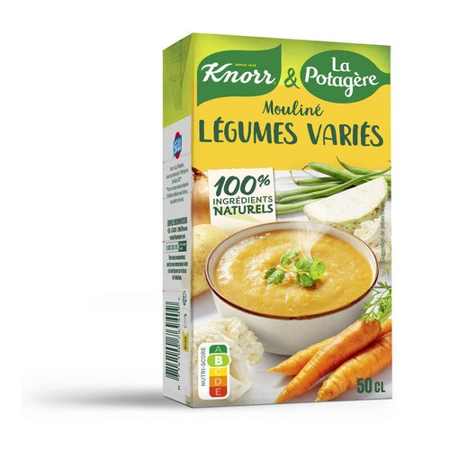 Knorr Soupe Liquide Mouliné de Légumes Variés 50cl