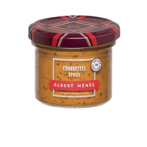 Albert Ménès Préparation De Courgettes, Épices, Pour Tartiner Sur Toast De Pain 100g
