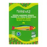 Fish4ever Sprats Petites sardines fumées à huile d’olive 77g