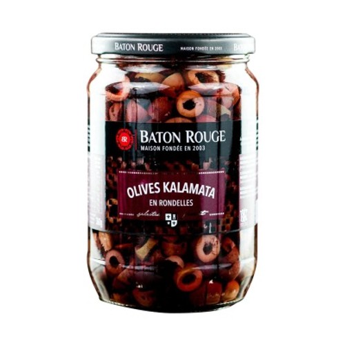 Bâton Rouge Olives noir rondelles kalamata 360g