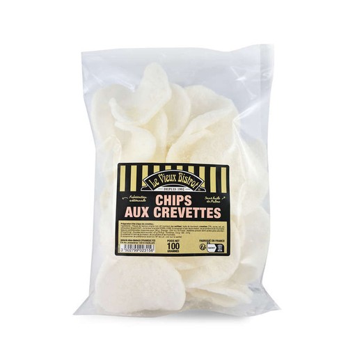 Le Vieux Bistrot Chips Artisanales Aux Crevettes 100g