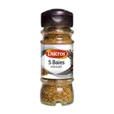 Ducros 5 Baies Moulues, Doux, Assemblage De Poivres & Épices, 35g