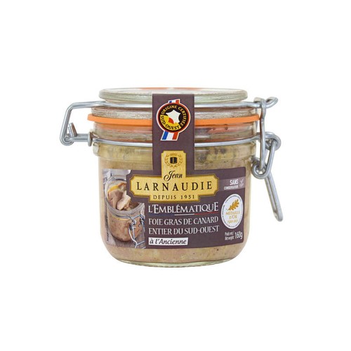 Jean Larnaudie Foie Gras Entier IGP Sud Ouest à l'ancienne 160g
