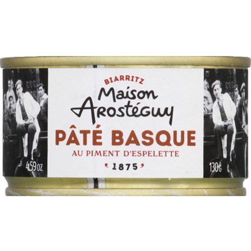 Maison Arostéguy Pâté basque au piment d'Espelette le pot de 130g