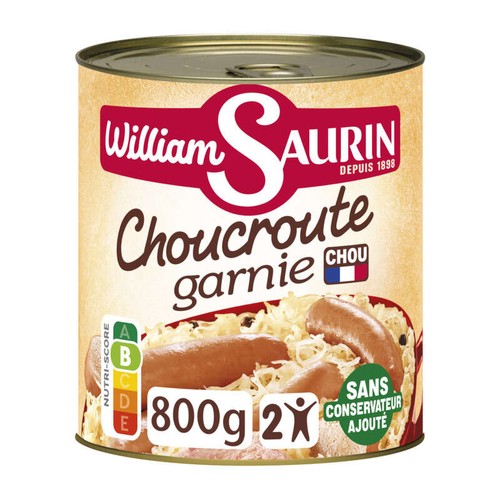 William Saurin Choucroute Garnie 800g