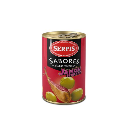 Serpis Olives Farcies au Jambon Serrano 130g