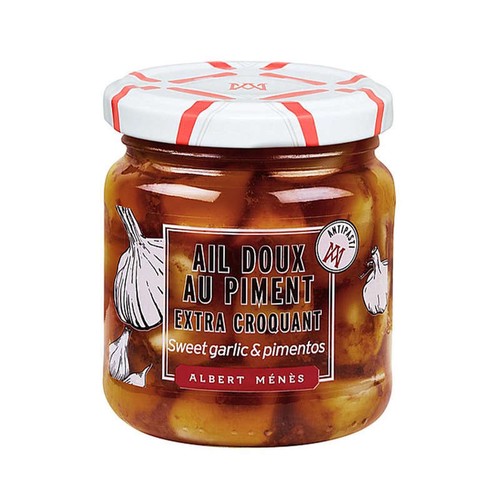 Albert Ménès Ail Doux Au Piment Extra Croquant 200g