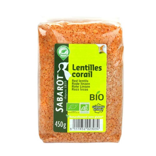 Sabarot Lentilles Corail 450g